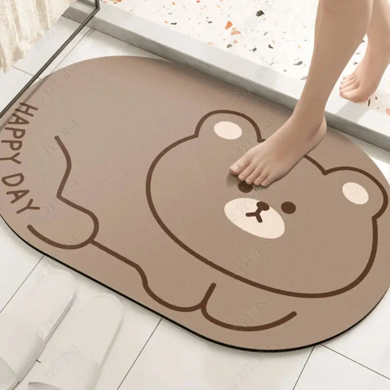Kawaii Water Absorbing Non-Slip Bathroom Floor Mat
