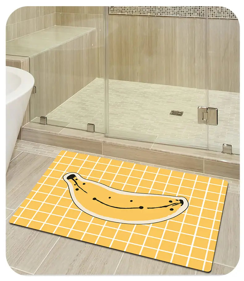 Cartoon Non-Slip Quick Absorbent Bathroom Mat (1pc)