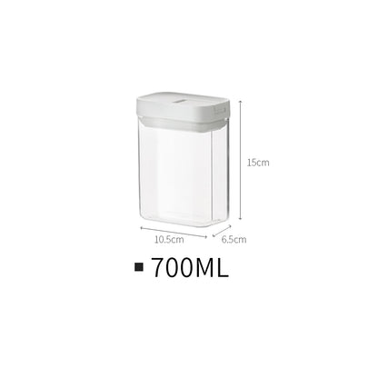 Stackable Plastic Food Storage Containers for Kitchen
