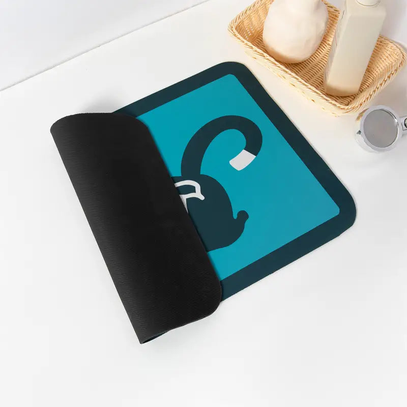 Cartoon Cat Pattern Non-slip Bathroom Floor Mat